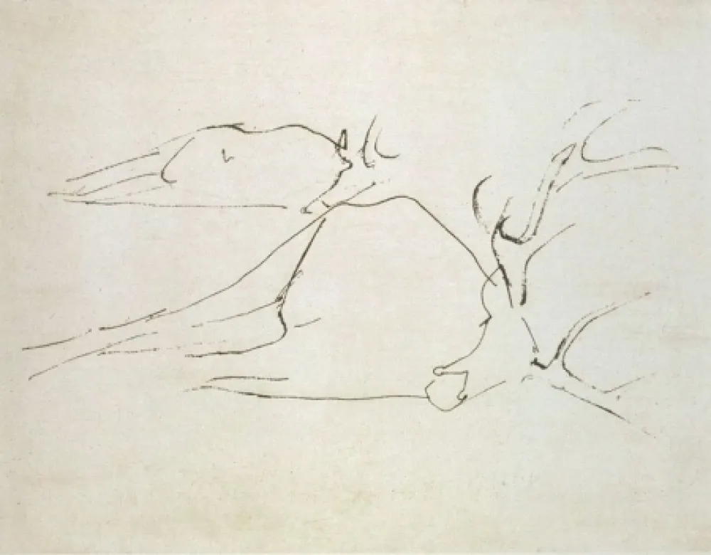 Aguafuerte Y Aguatinta Beuys - Zirkulationszeit: Tote Hirsche