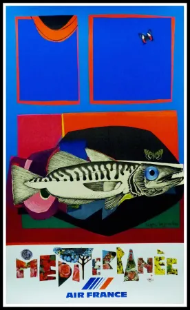 Cartel Bezombes - AIR FRANCE MEDITERRANEE