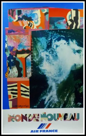 Cartel Bezombes - AIR FRANCE MONDE NOUVEAU
