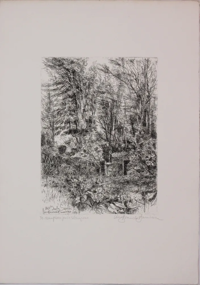 Aguafuerte Bianchi Barriviera - All'isola sacra