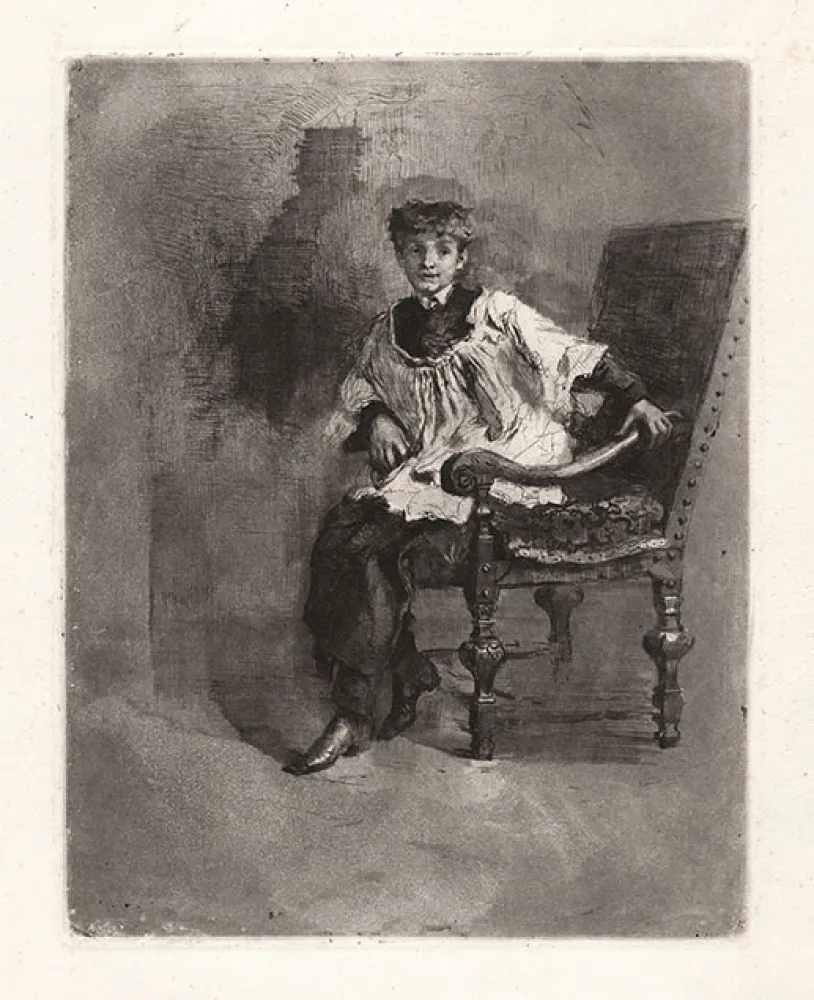 Aguafuerte Y Aguatinta Bianchi - CHIERICO SEDUTO