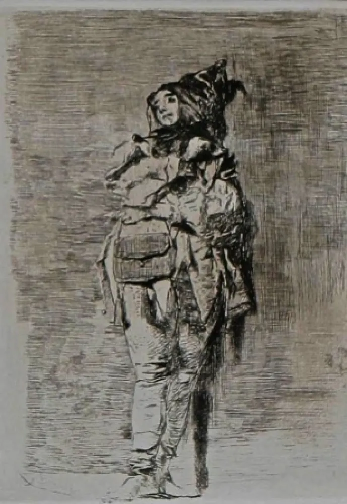 Aguafuerte Bianchi - Pagliaccio