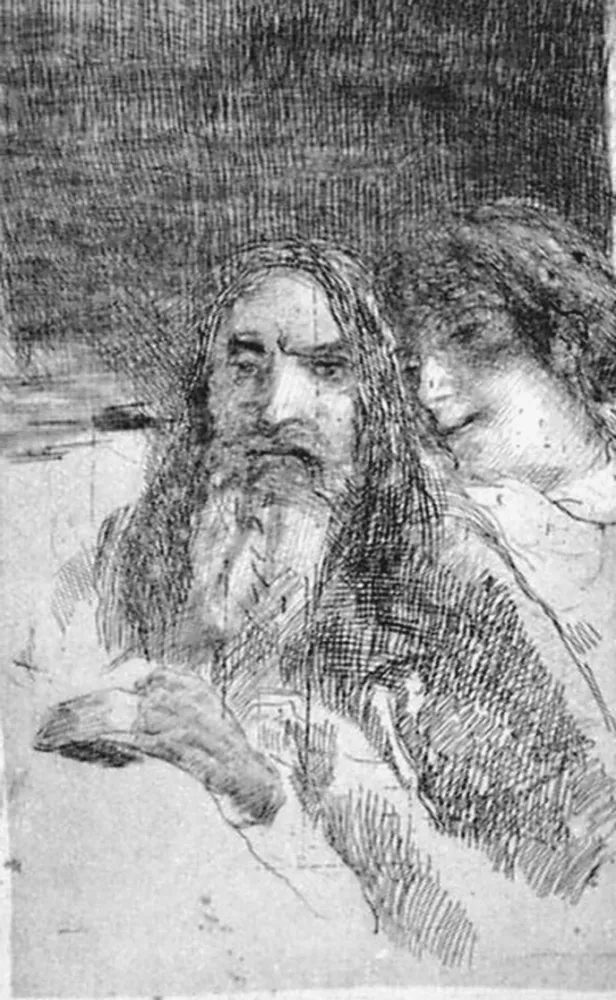 Aguafuerte Bianchi - Studio di teste