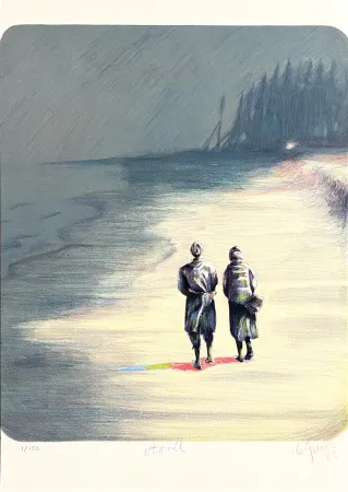 Litografía Bigum - April