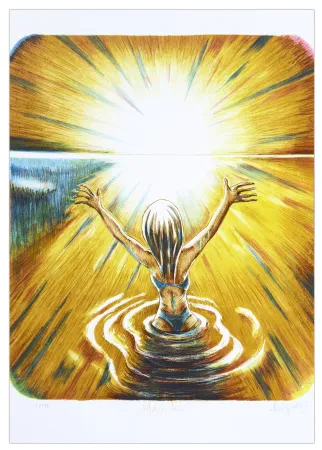 Litografía Bigum - Mars