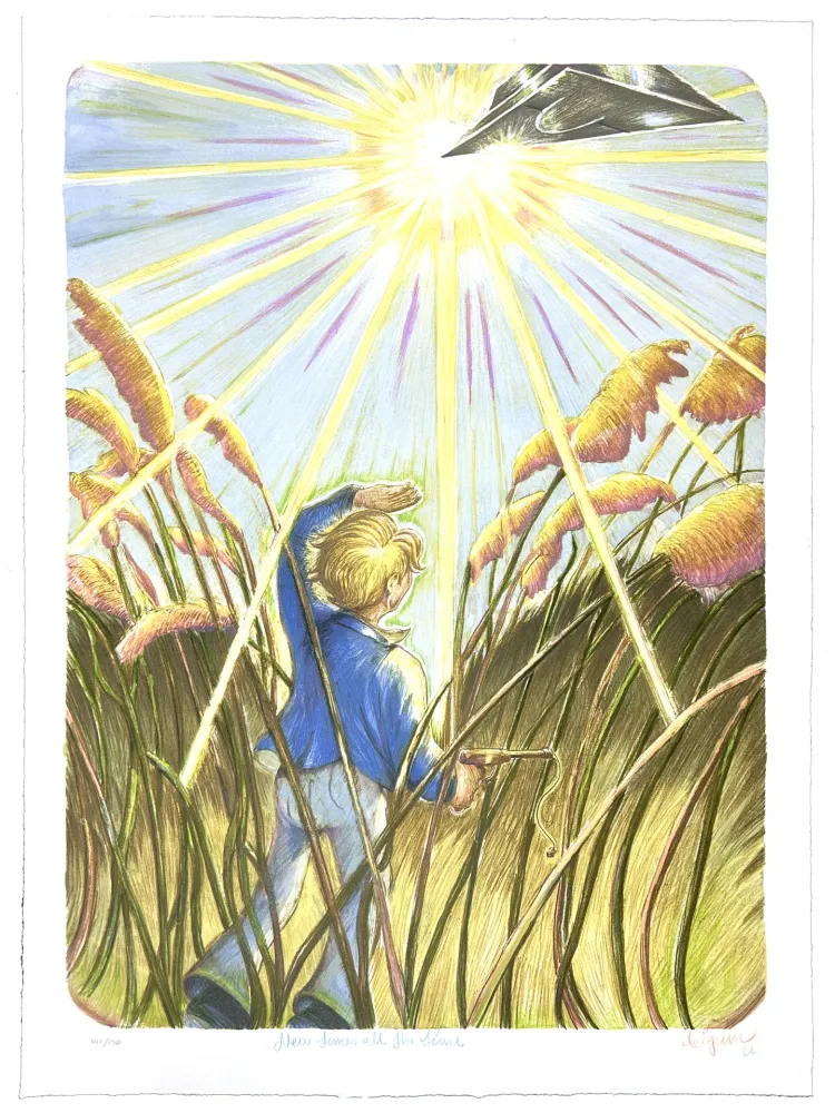 Litografía Bigum - New times all the time