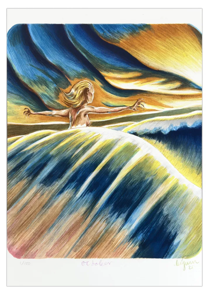 Litografía Bigum - Octobre