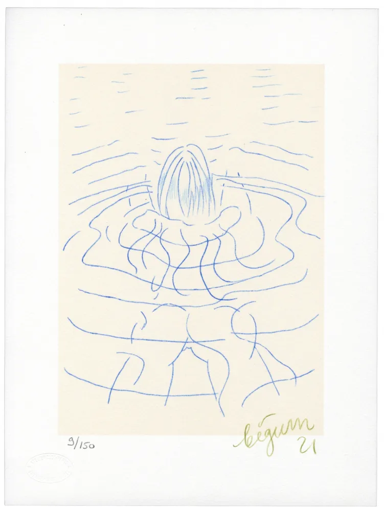 Litografía Bigum - Sans Titre