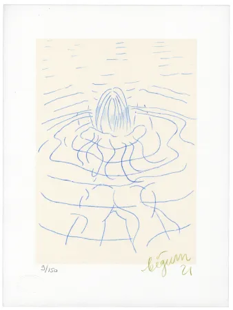 Litografía Bigum - Sans Titre