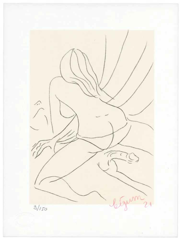 Litografía Bigum - Sans titre