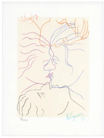 Litografía Bigum - Sans titre