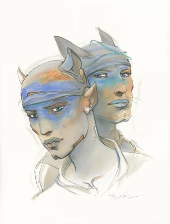 Litografía Bilal - Transhumans 2