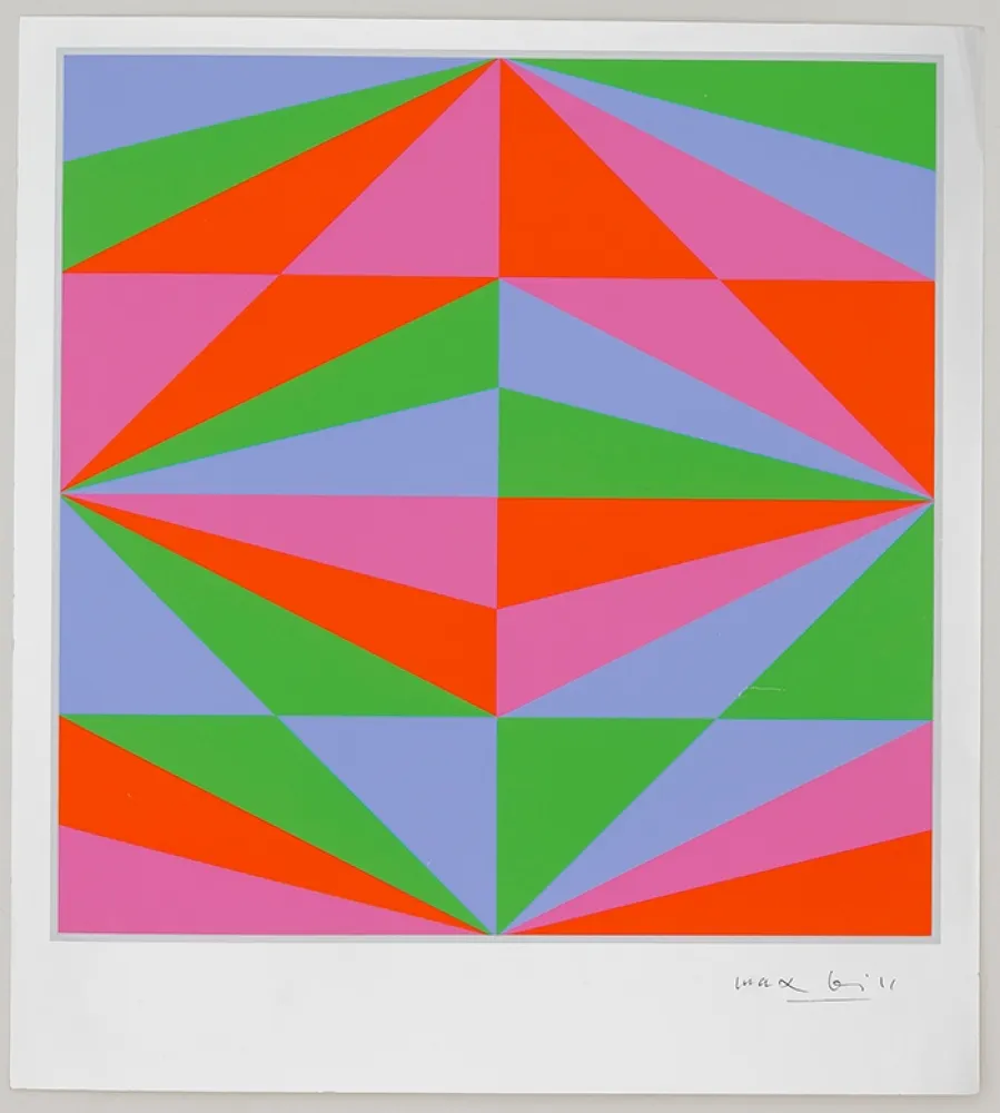 Colografía Bill - Geometric Composition