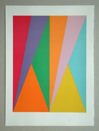 Litografía Bill - Konkrete Komposition