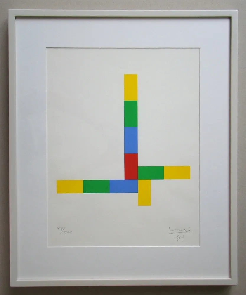 Serigrafía Bill - Konkrete Komposition - 1969