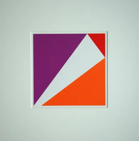 Serigrafía Bill - Konstruktion mit drei pythagoräischen Dreiecken