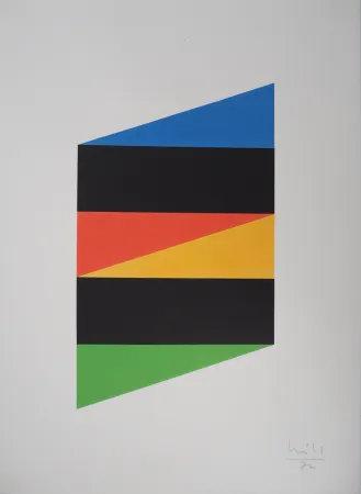 Serigrafía Bill - Motif Triangulaires 