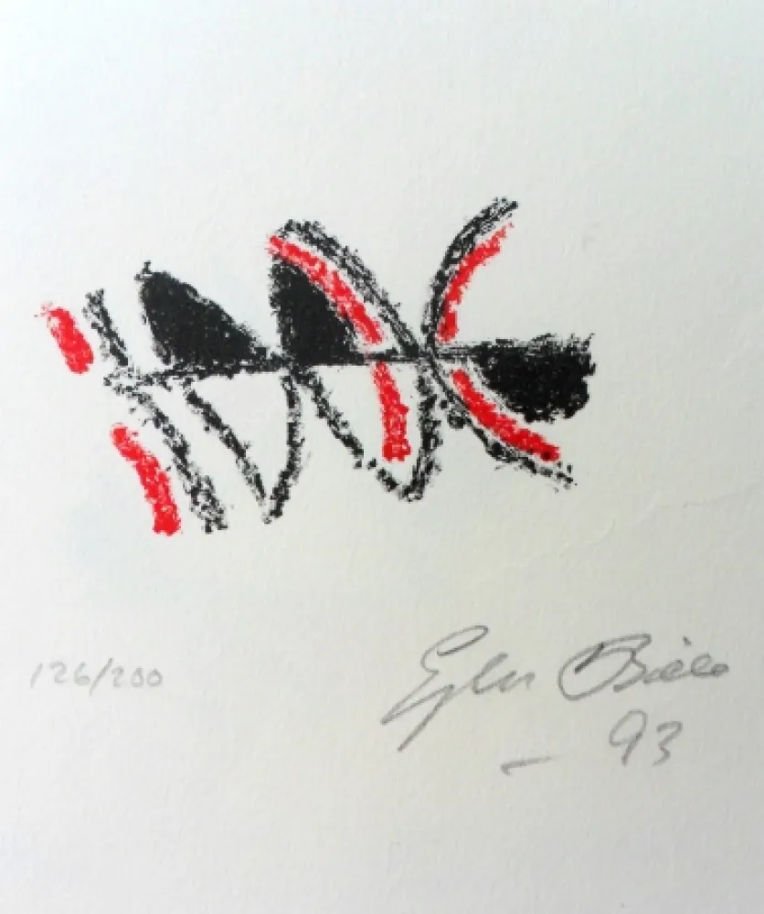 Litografía Bille - Ubud a town on Bali III