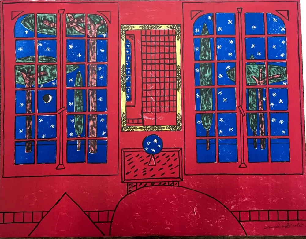 Litografía Bioulès - Hiver