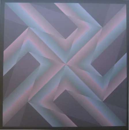 Litografía Bird - Tribute to Vasarely 14