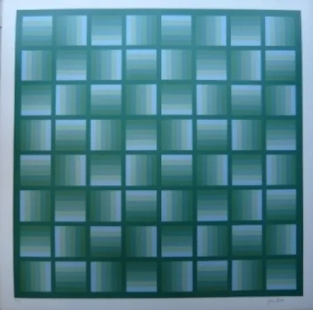 Litografía Bird - Tribute to vasarely 3