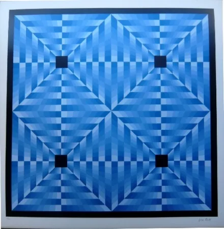 Litografía Bird - Tribute to Vasarely 6