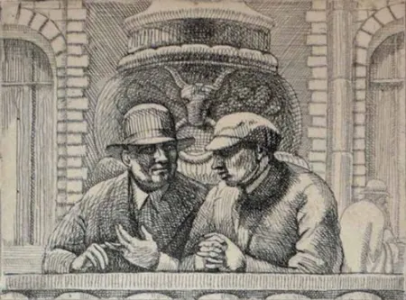 Grabado Bishop - Isabel Bishop.  Eight Etchings, 1927-1934.