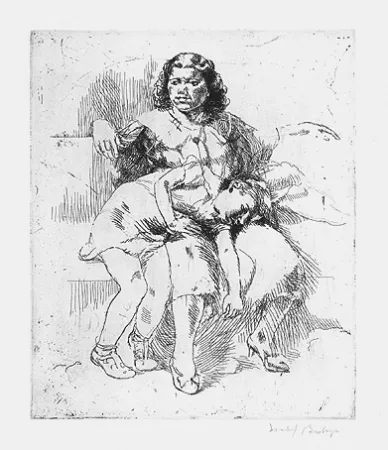 Grabado Bishop - Isabel Bishop.  Eight Etchings, 1930-1959.