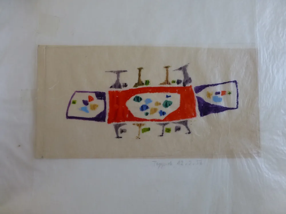 Sin Técnico Bissier - Projet de tapisserie 