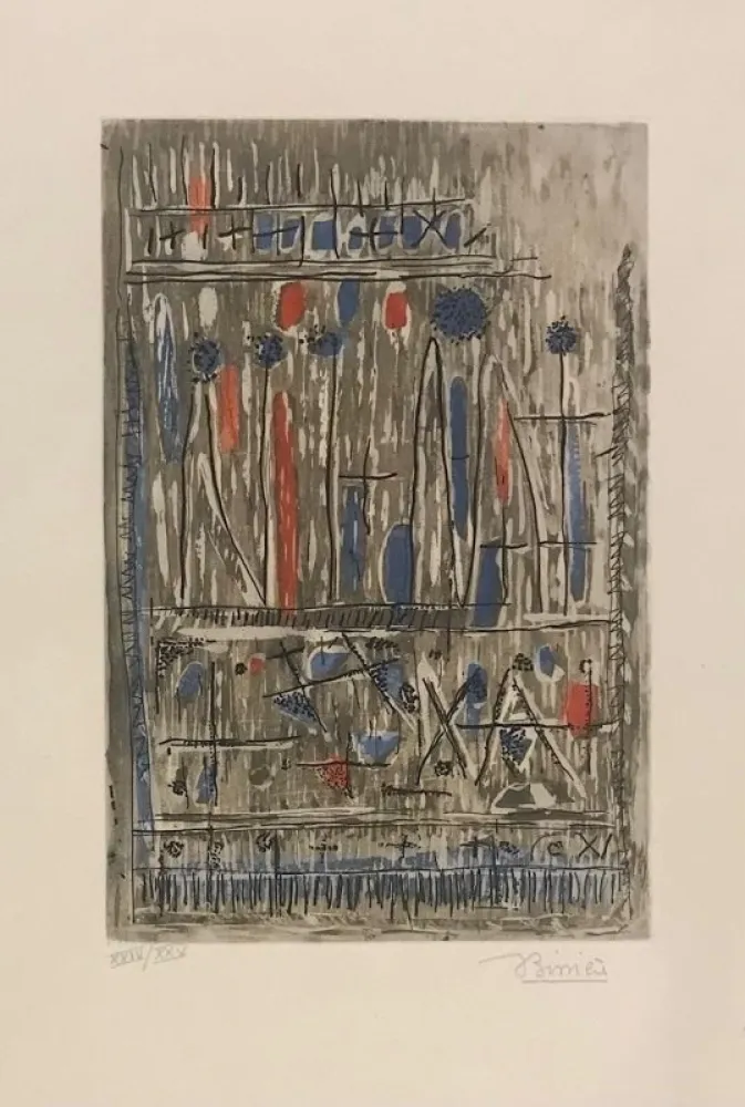 Grabado Bissiere - Composition 