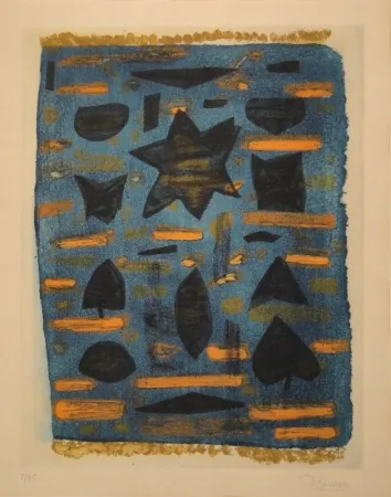 Aguatinta Bissiere - Feuillage