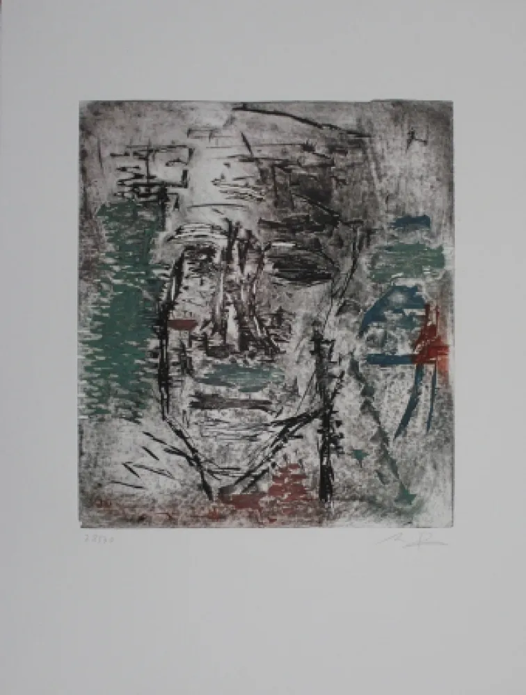 Aguafuerte Y Aguatinta Bissière - Grosse tête