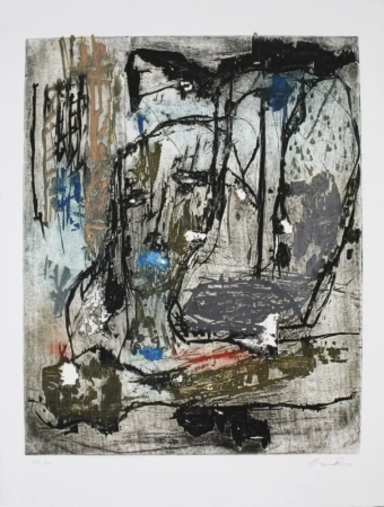 Aguafuerte Y Aguatinta Bissière - Reveil à l'aube / Dawn Awakening