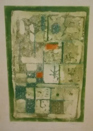 Aguafuerte Y Aguatinta Bissiere - Sans titre