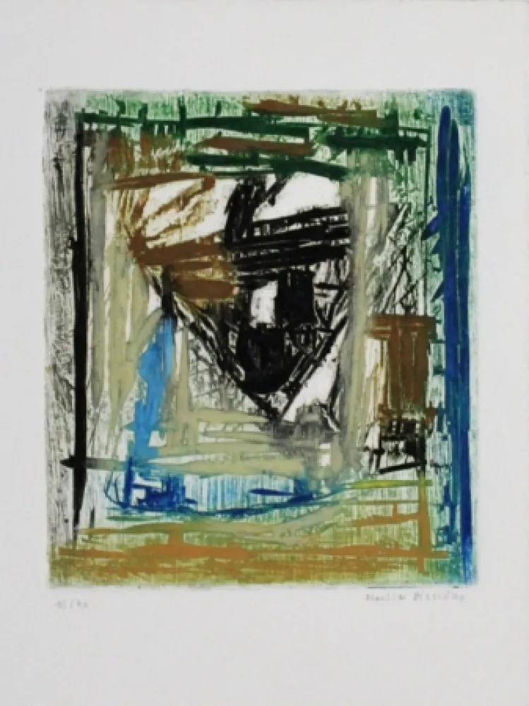 Aguafuerte Y Aguatinta Bissière - Tête noire