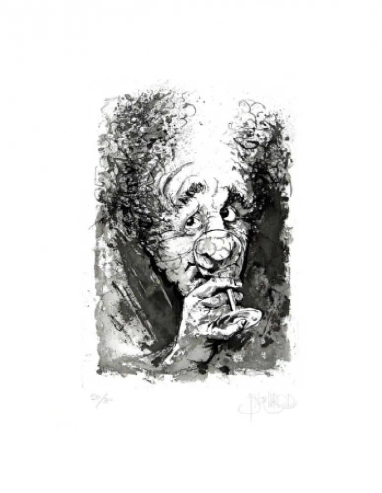 Aguafuerte Y Aguatinta Blanchard - Le buveur