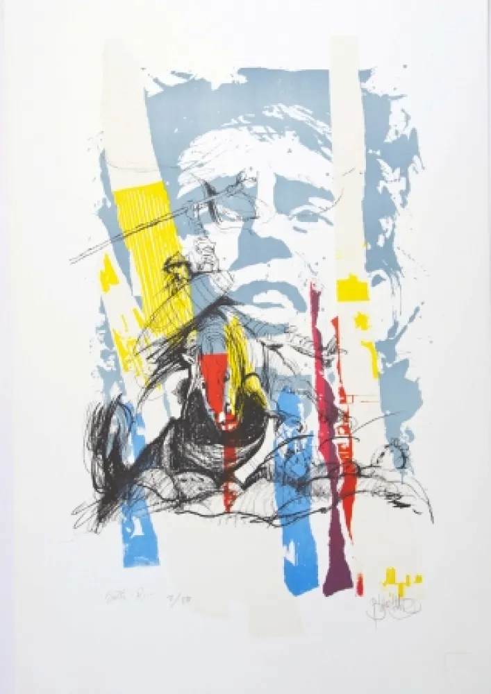 Litografía Blanchard - Sous le soleil de J. Brel