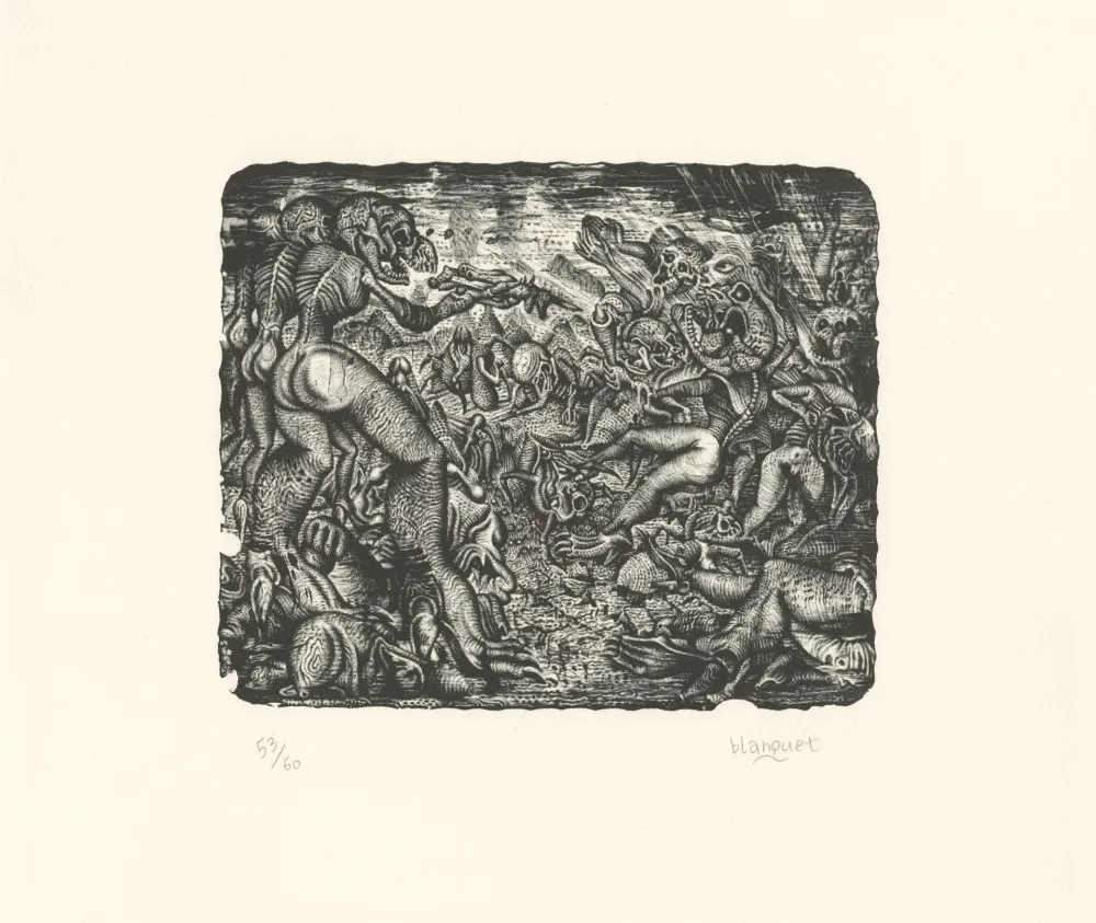 Litografía Blanquet - Rixe Urticante