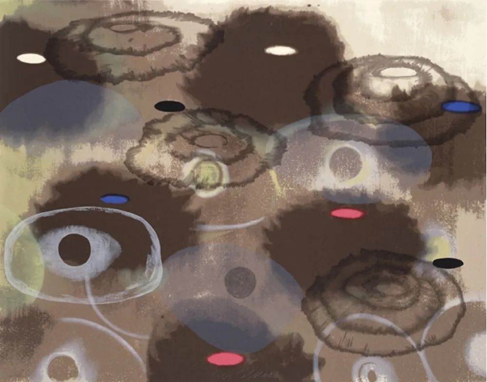 Serigrafía Bleckner - Just Because II