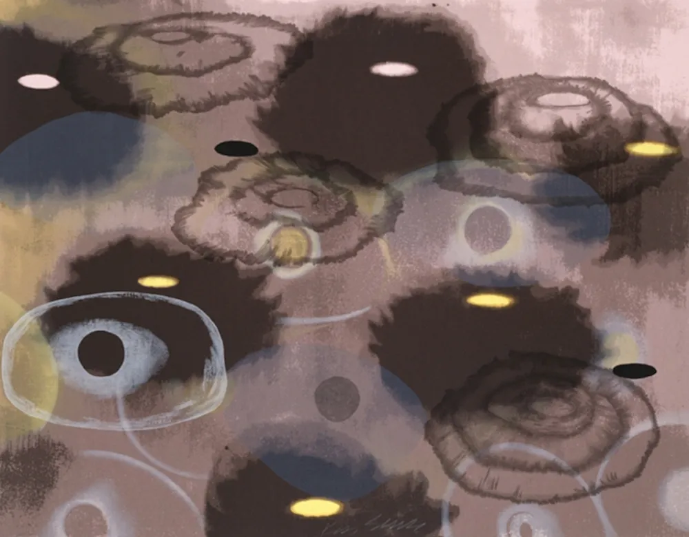 Serigrafía Bleckner - Just Because III