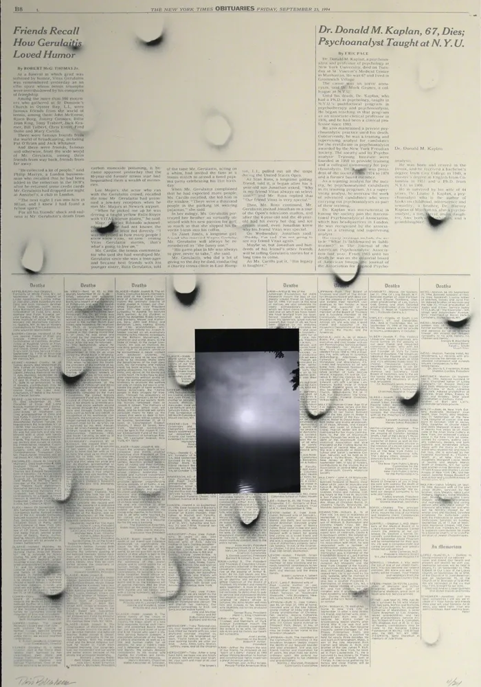 Litografía Bleckner - September 23rd bis (variant 5)