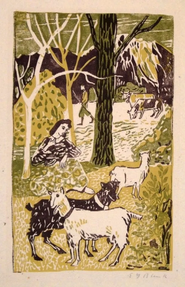 Grabado En Madera Blenk - Untitled