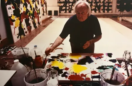 Fotografía Blum - Sam Francis in his studio