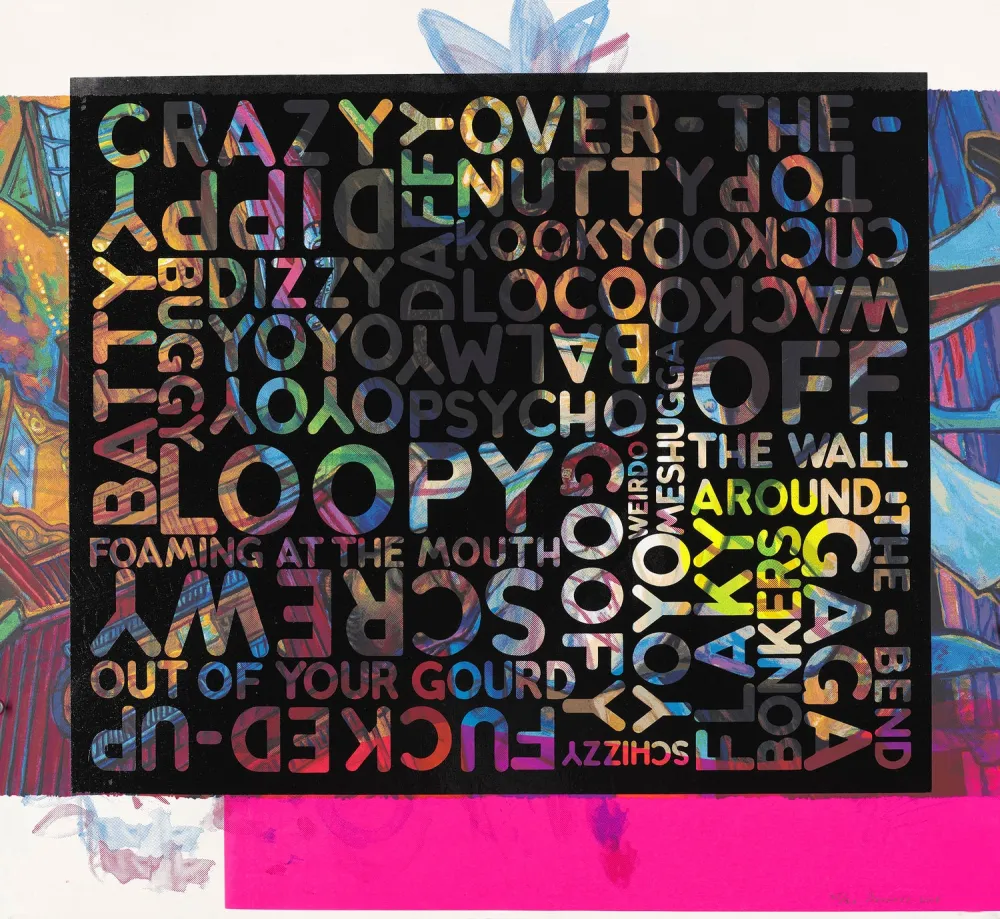 Serigrafía Bochner - Crazy (With Background Noise)