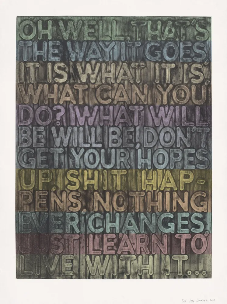 Serigrafía Bochner - Oh Well