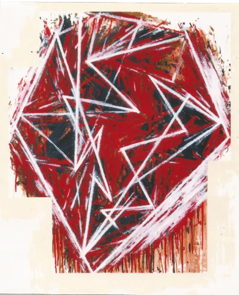 Serigrafía Bochner - Untitled