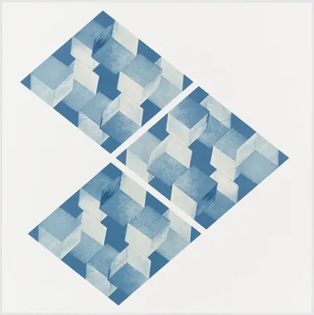 Serigrafía Bochner - Untitled (Four X Four X Four)