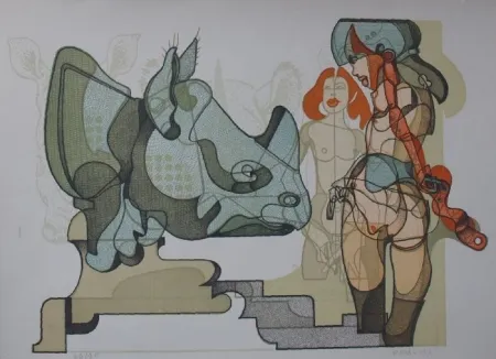 Litografía Bodini - Senza titolo