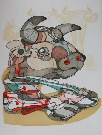 Litografía Bodini - Senza titolo