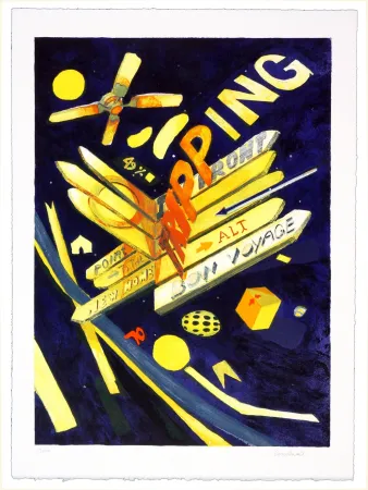 Litografía Boesen - Bon Voyage